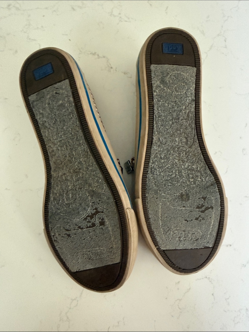 Keds Brown and White Houndstooth Mary Jane Flats - Picture 3 of 6